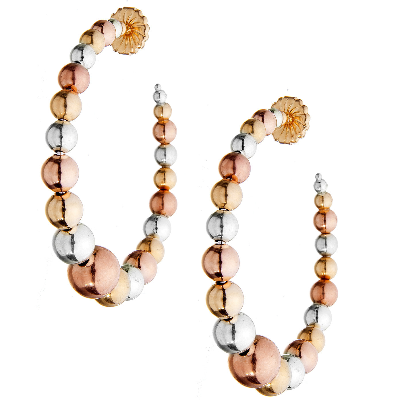 Beaded Hoops